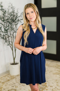 Lizzy Tank Dress in Navy