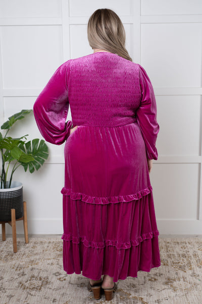 Velvet Flamenco Maxi Dress