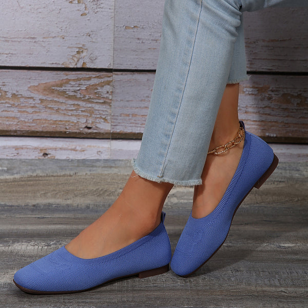 Square Toe Flat Slip-Ons **5 Different colors**