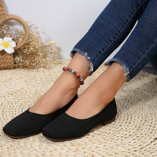 Square Toe Flat Slip-Ons **5 Different colors**