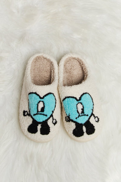 Melody Love Heart Print Plush Slippers **6 colors**