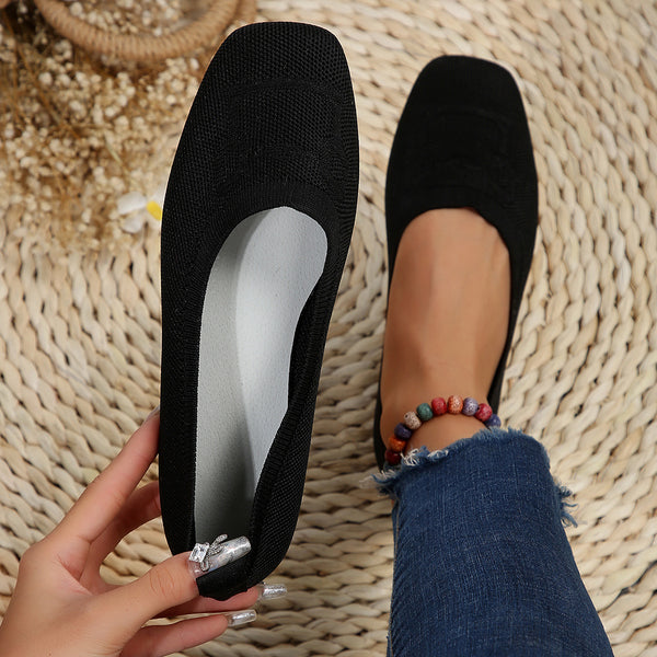 Square Toe Flat Slip-Ons **5 Different colors**