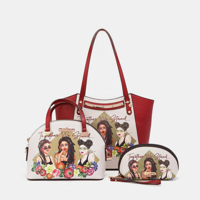 TOGETHER WE STAND 3-Piece Handbag Set