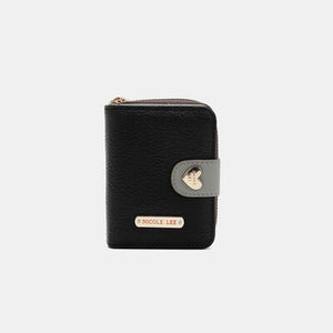 ANTI THEFT RFID Solid Heart Bifold Wallet