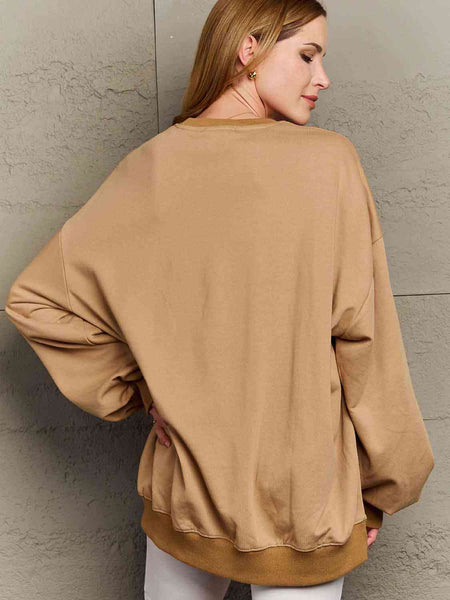 Simply Love Full Size Dropped Shoulder Sweatshirt **5 Different Colors