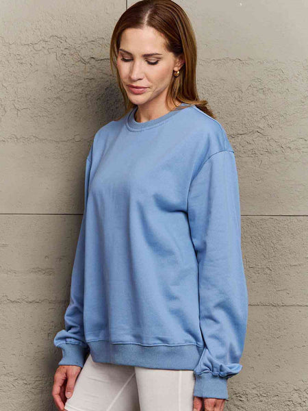 Simply Love Full Size Dropped Shoulder Sweatshirt **5 Different Colors