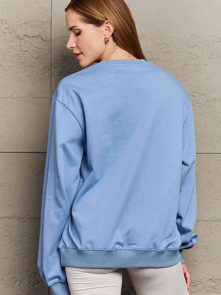 Simply Love Full Size Dropped Shoulder Sweatshirt **5 Different Colors