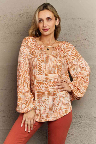 HEYSON Just For You Full Size Aztec Tunic Top **Reduced**