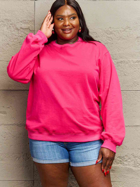 Simply Love Full Size Dropped Shoulder Sweatshirt **5 Different Colors