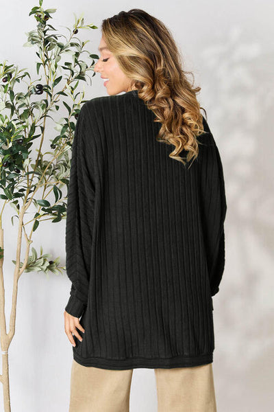 Full Size Ribbed Cocoon Cardigan **2 Colors**