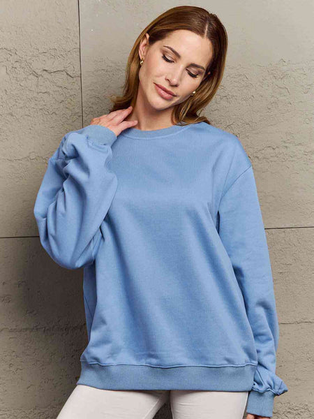 Simply Love Full Size Dropped Shoulder Sweatshirt **5 Different Colors