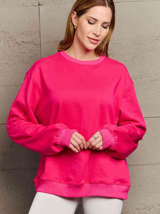 Simply Love Full Size Dropped Shoulder Sweatshirt **5 Different Colors