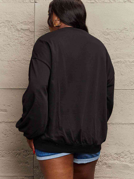 Simply Love Full Size Dropped Shoulder Sweatshirt **5 Different Colors