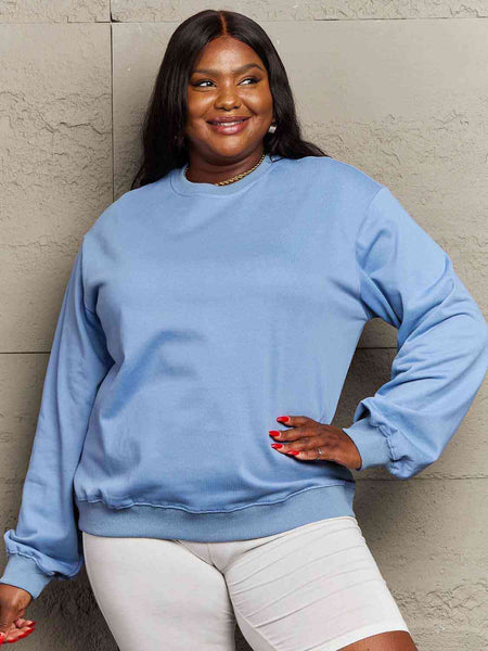 Simply Love Full Size Dropped Shoulder Sweatshirt **5 Different Colors